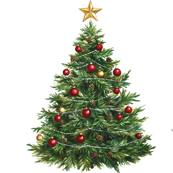 julgranklädd